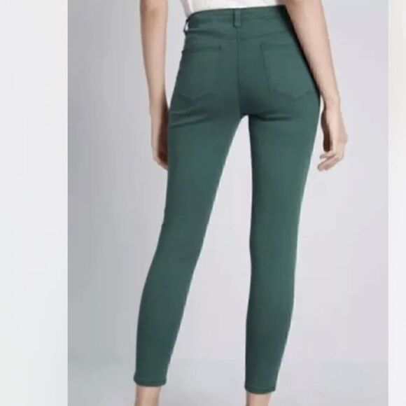 Madewell Skinny Skinny Dark Green Jeans Size 24 Modal Blend - Picture 2 of 8